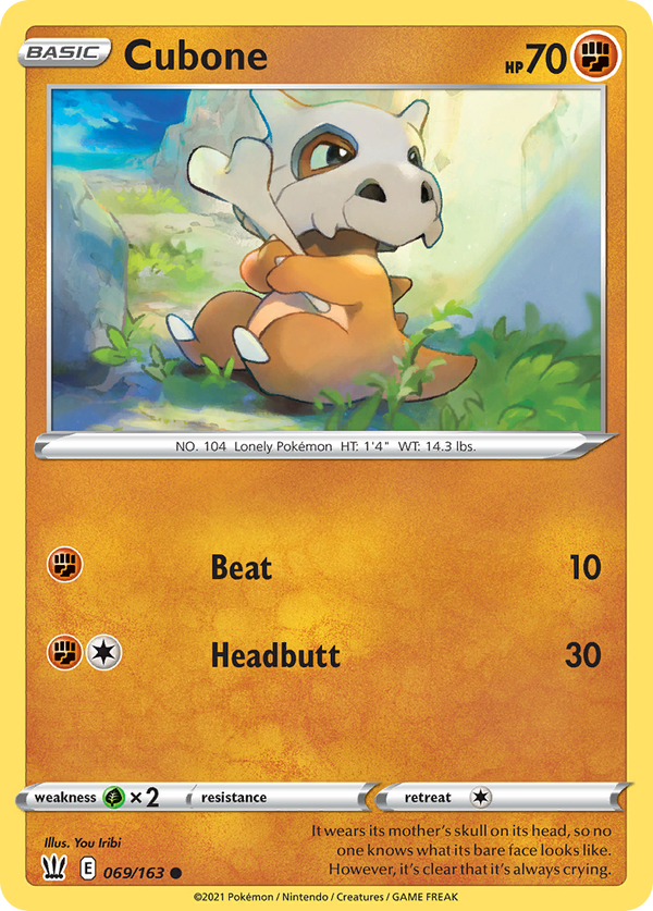Cubone [SWSH05: Battle Styles] Reverse Holofoil - Deck Out Gaming