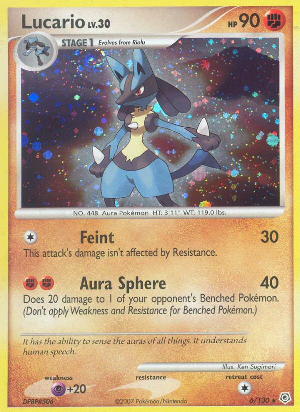Lucario (6) [Diamond and Pearl] Reverse Holofoil - Deck Out Gaming