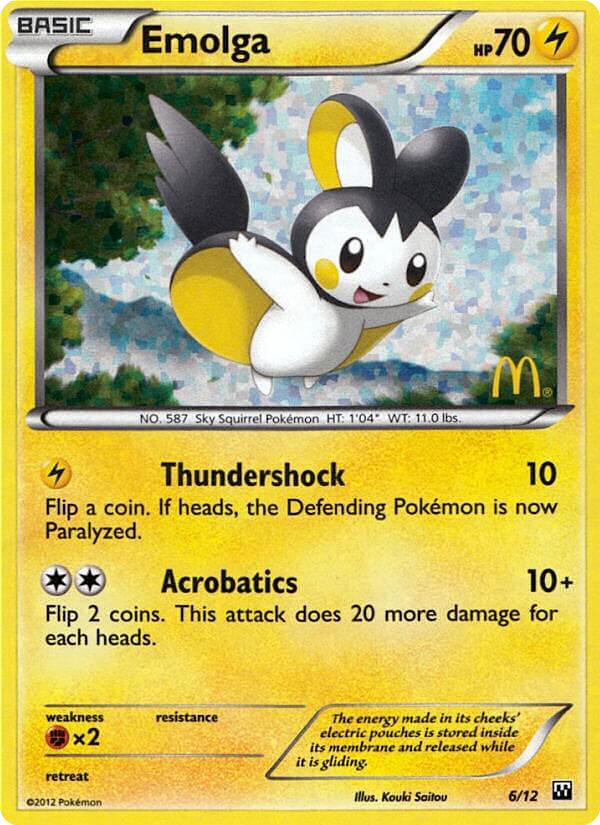 Emolga (6) [McDonald's Promos 2012] - Deck Out Gaming