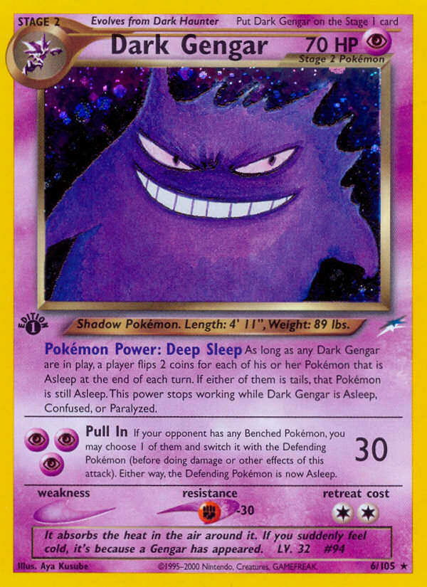 Dark Gengar (6/105) [Neo Destiny 1st Edition] - Deck Out Gaming