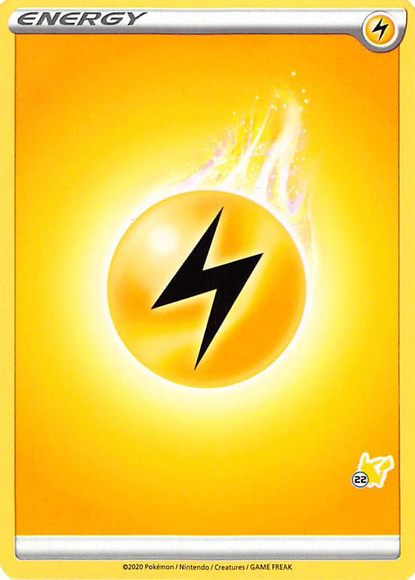 Lightning Energy (Pikachu Stamp #22) [Battle Academy 2022] - Deck Out Gaming