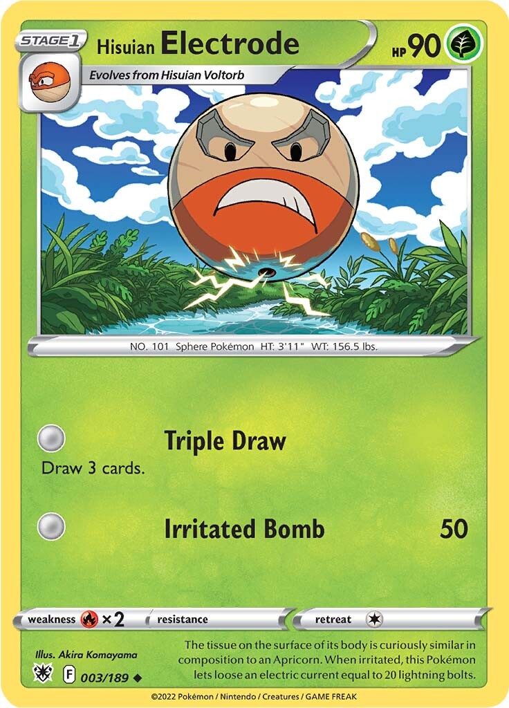Hisuian Electrode (003/189) [Sword & Shield: Astral Radiance] - Deck Out Gaming