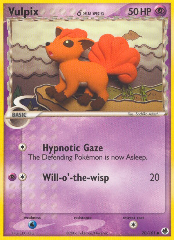 Vulpix (Delta Species) (70) [Dragon Frontiers] Reverse Holofoil - Deck Out Gaming