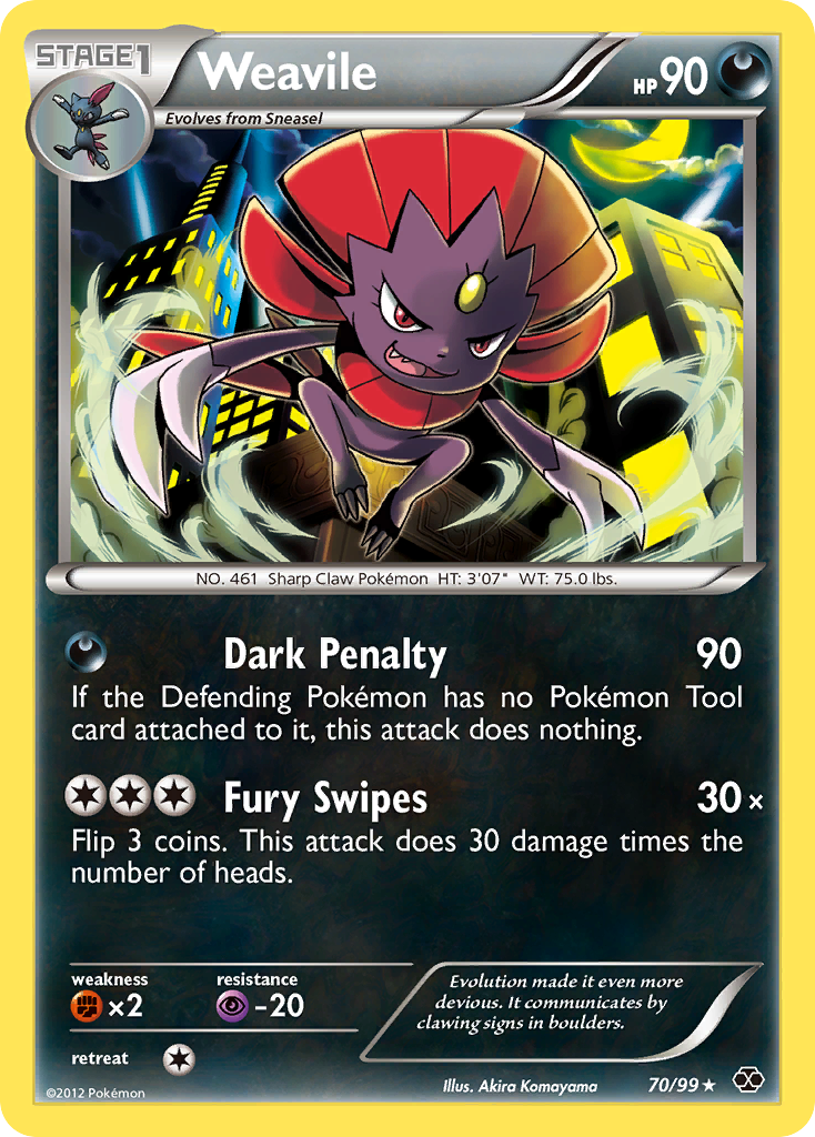 Weavile (70) [Next Destinies] Reverse Holofoil