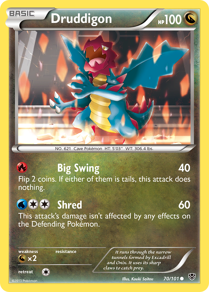 Druddigon (70) [Plasma Blast] Reverse Holofoil - Deck Out Gaming