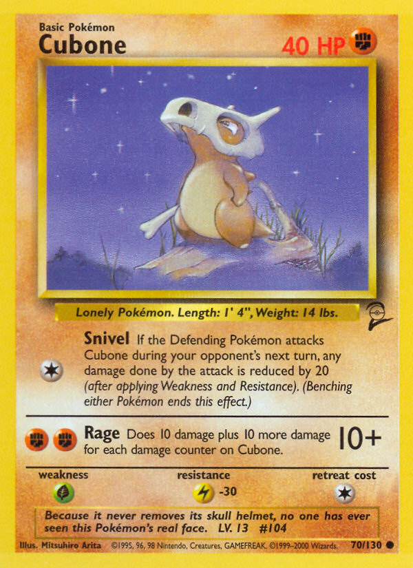 Cubone (70) [Base Set 2] - Deck Out Gaming