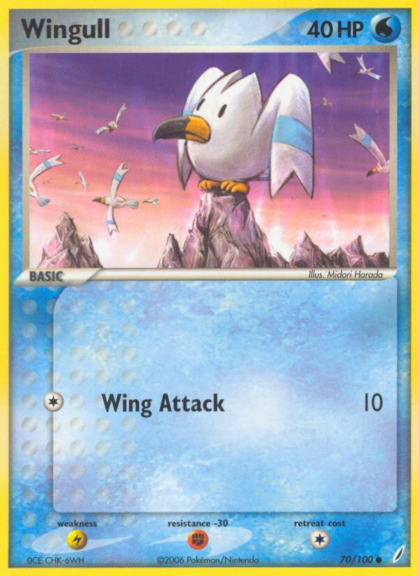 Wingull (70/100) (Stamped) [EX: Crystal Guardians] - Deck Out Gaming