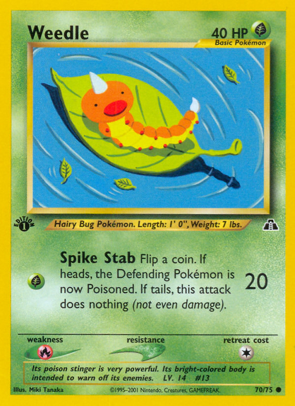 Weedle (70/75) [Neo Discovery 1st Edition] - Deck Out Gaming