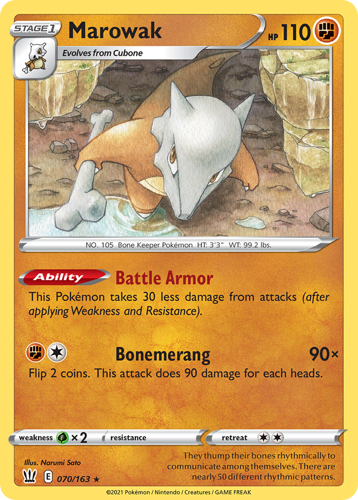 Marowak [SWSH05: Battle Styles] Reverse Holofoil - Deck Out Gaming