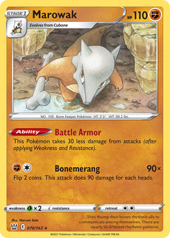 Marowak [SWSH05: Battle Styles] Reverse Holofoil - Deck Out Gaming