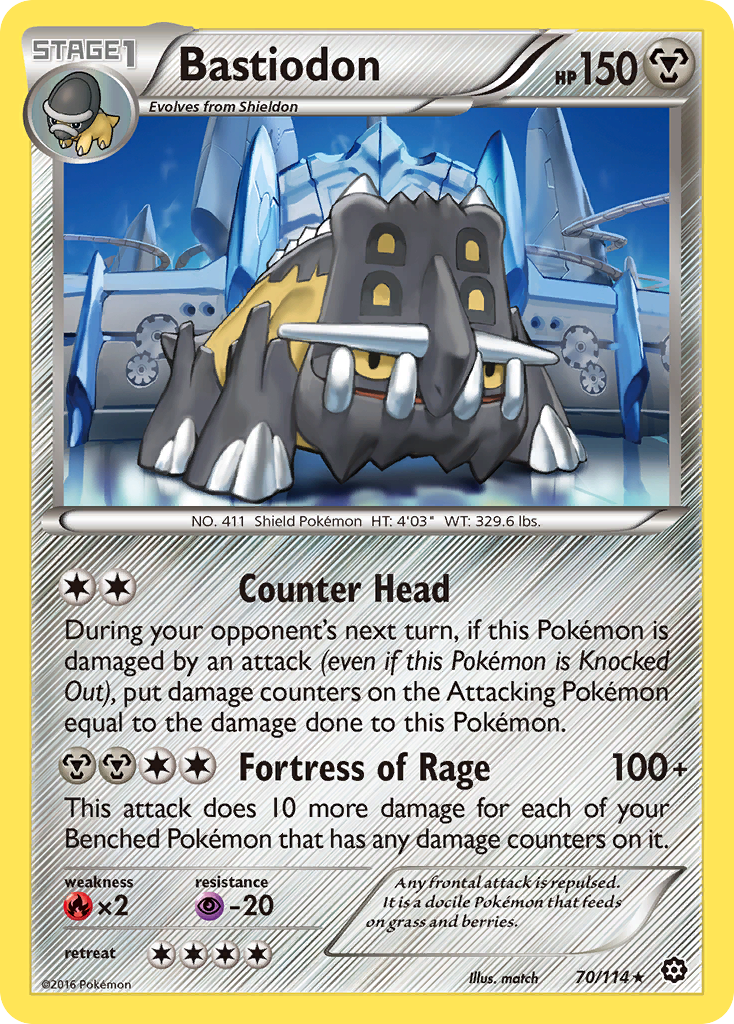 Bastiodon (70) [XY - Steam Siege] - Deck Out Gaming