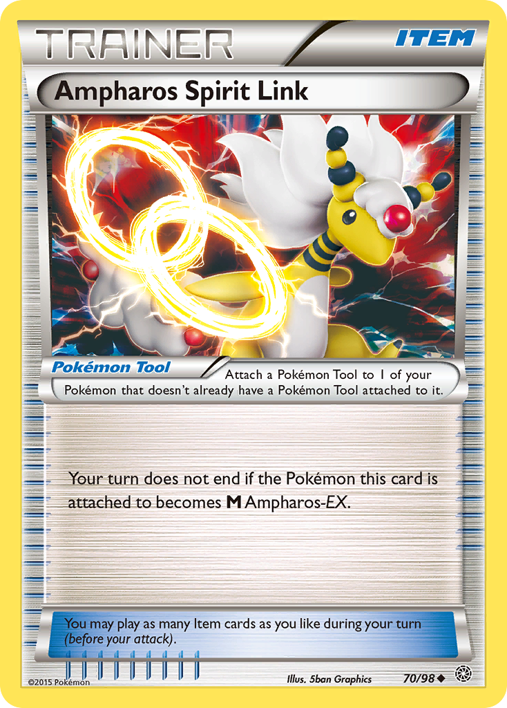 Ampharos Spirit Link (70) [XY - Ancient Origins] Reverse Holofoil - Deck Out Gaming