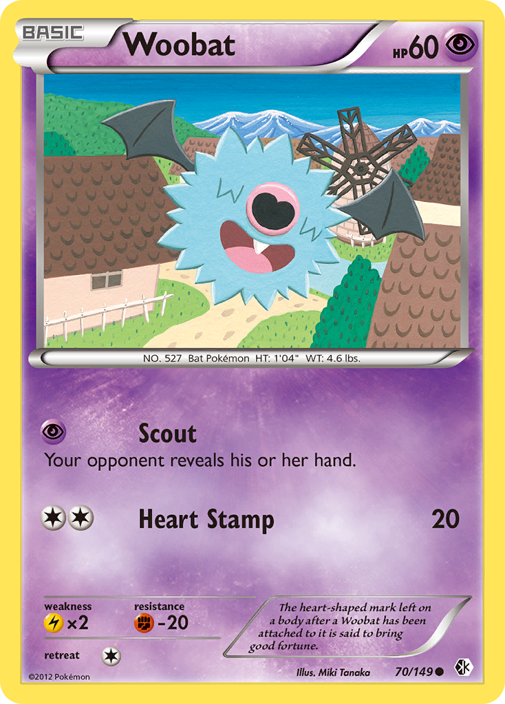 Woobat (70) [Boundaries Crossed] Reverse Holofoil - Deck Out Gaming