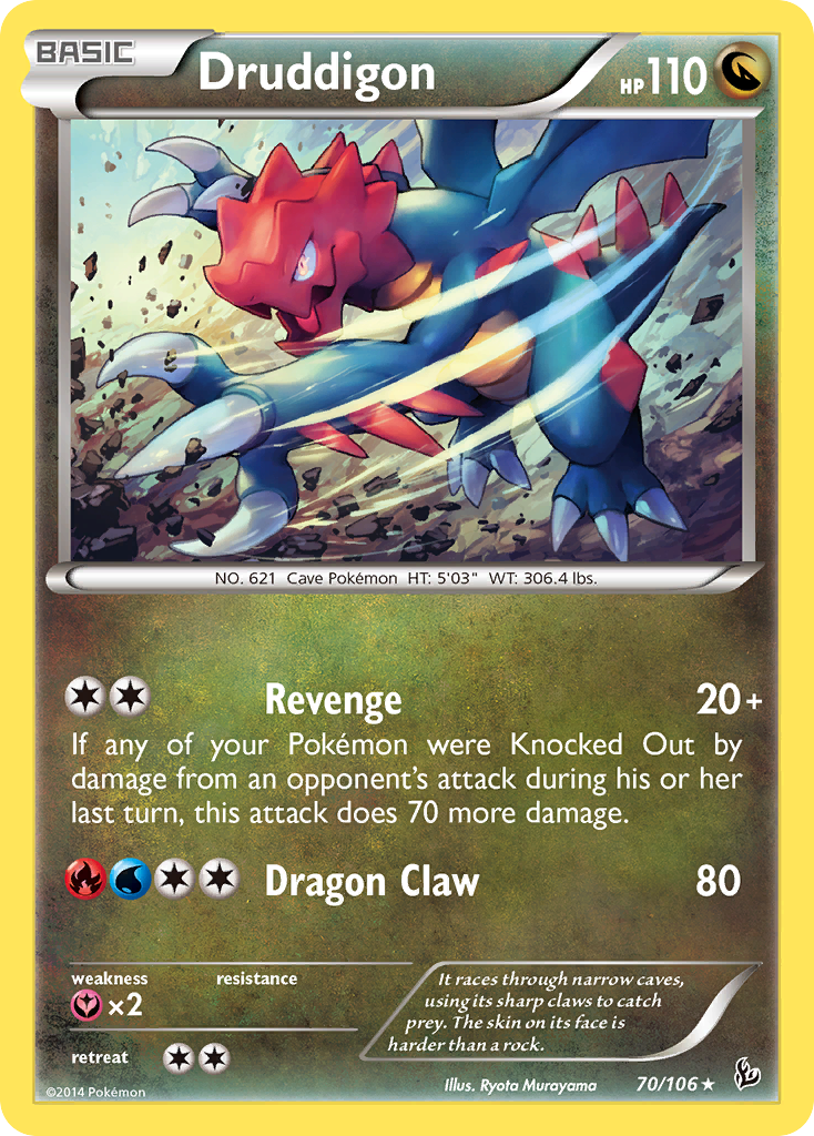 Druddigon (70) [XY - Flashfire] - Deck Out Gaming