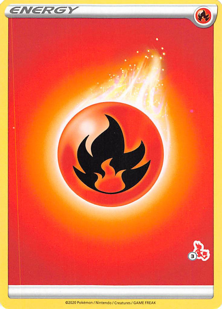 Fire Energy (Cinderace Stamp #3) [Battle Academy 2022] - Deck Out Gaming