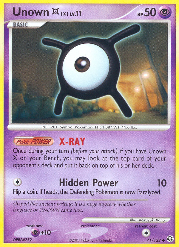 Unown [X] (71) [Secret Wonders] Reverse Holofoil - Deck Out Gaming