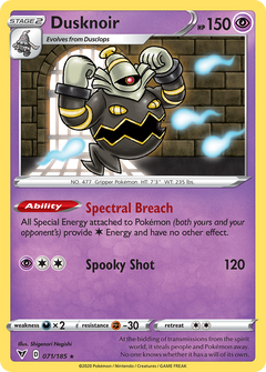 Dusknoir [SWSH04: Vivid Voltage] Reverse Holofoil - Deck Out Gaming