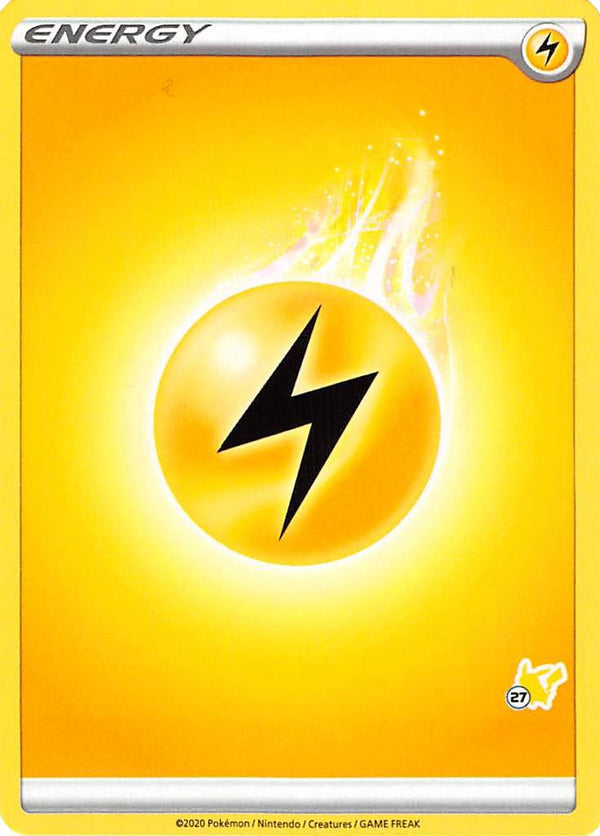 Lightning Energy (Pikachu Stamp #27) [Battle Academy 2022] - Deck Out Gaming