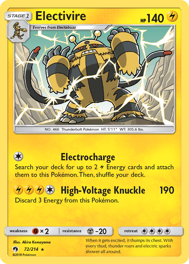 Electivire (72) [SM - Lost Thunder] Reverse Holofoil - Deck Out Gaming