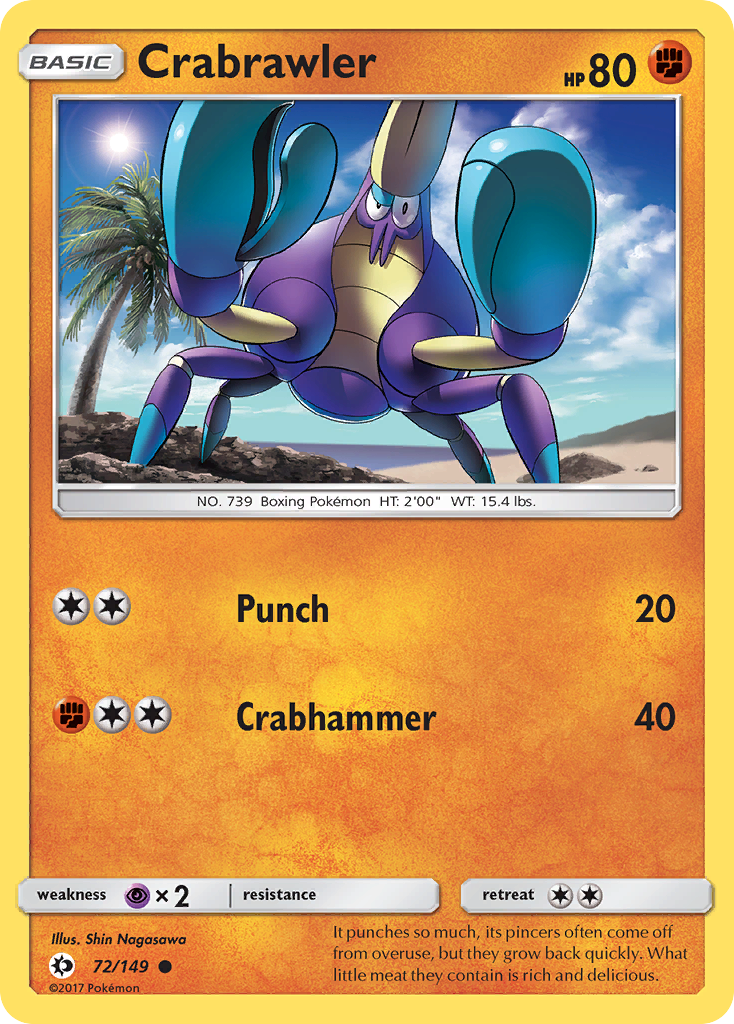 Crabrawler (72) [SM Base Set] - Deck Out Gaming