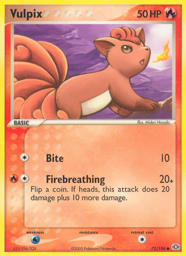 Vulpix (72) [Emerald] Reverse Holofoil - Deck Out Gaming