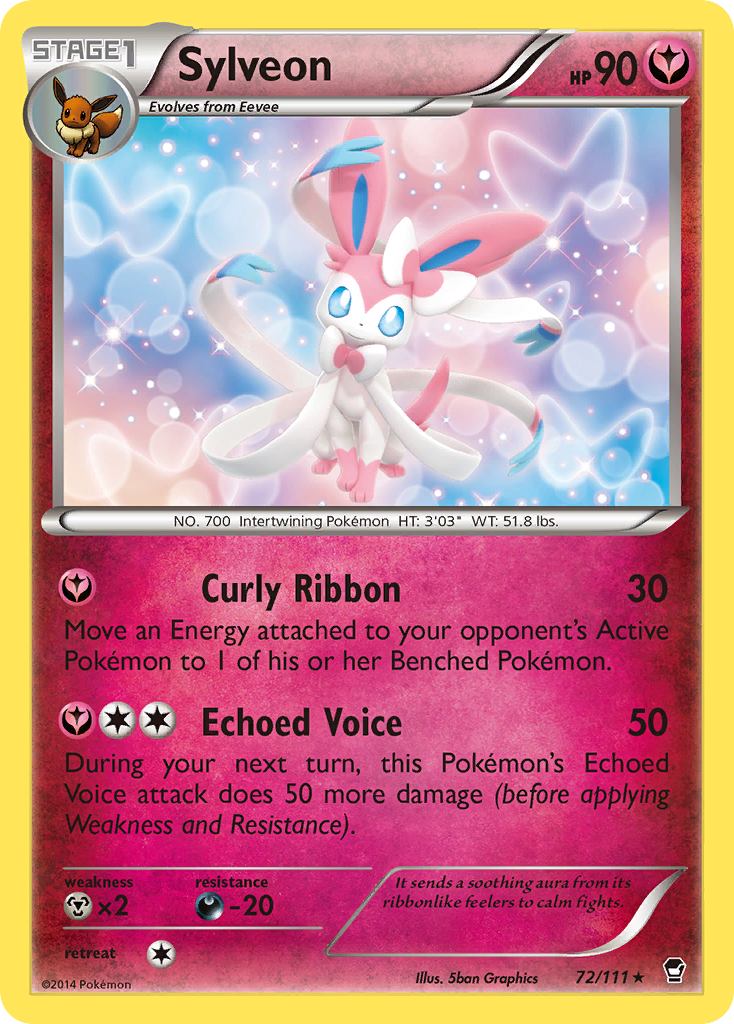 Sylveon (72) [XY - Furious Fists] Reverse Holofoil - Deck Out Gaming