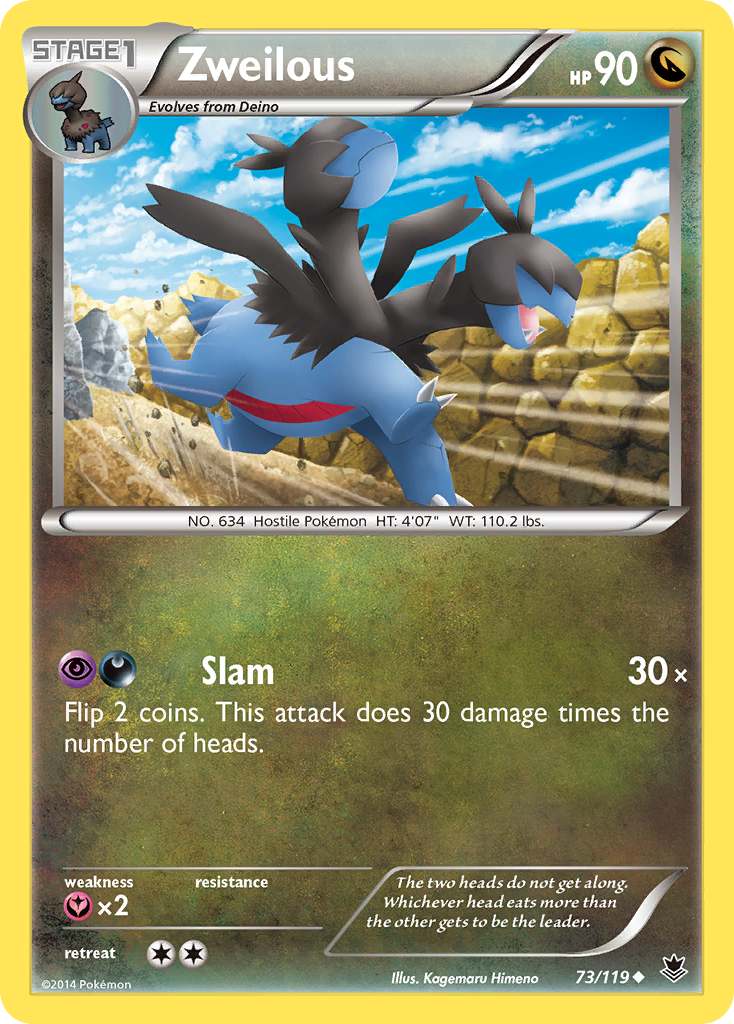 Zweilous (73) [XY - Phantom Forces] Reverse Holofoil - Deck Out Gaming