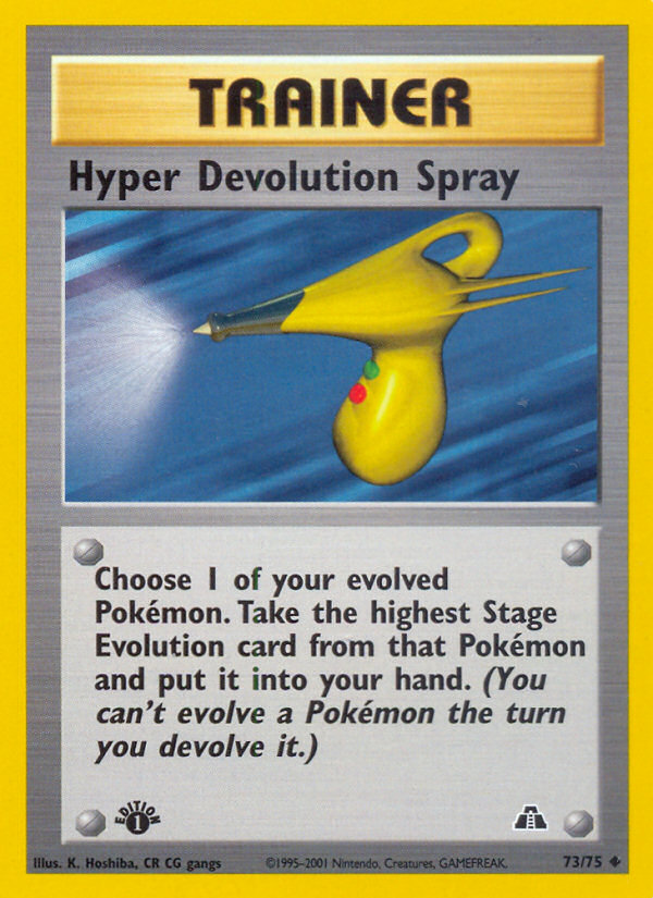 Hyper Devolution Spray (73/75) [Neo Discovery 1st Edition] - Deck Out Gaming