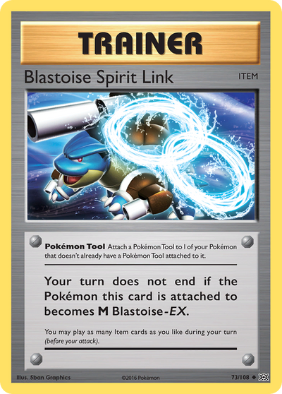 Blastoise Spirit Link (73) [XY - Evolutions] Reverse Holofoil