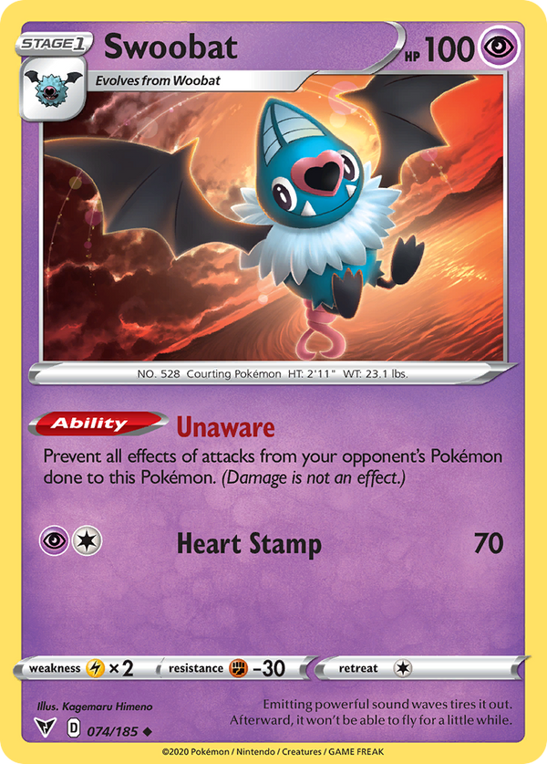 Swoobat [SWSH04: Vivid Voltage] - Deck Out Gaming