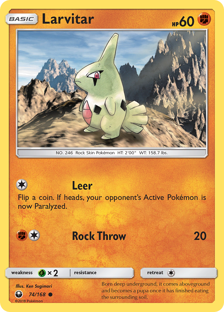 Larvitar (74) [SM - Celestial Storm] Reverse Holofoil - Deck Out Gaming