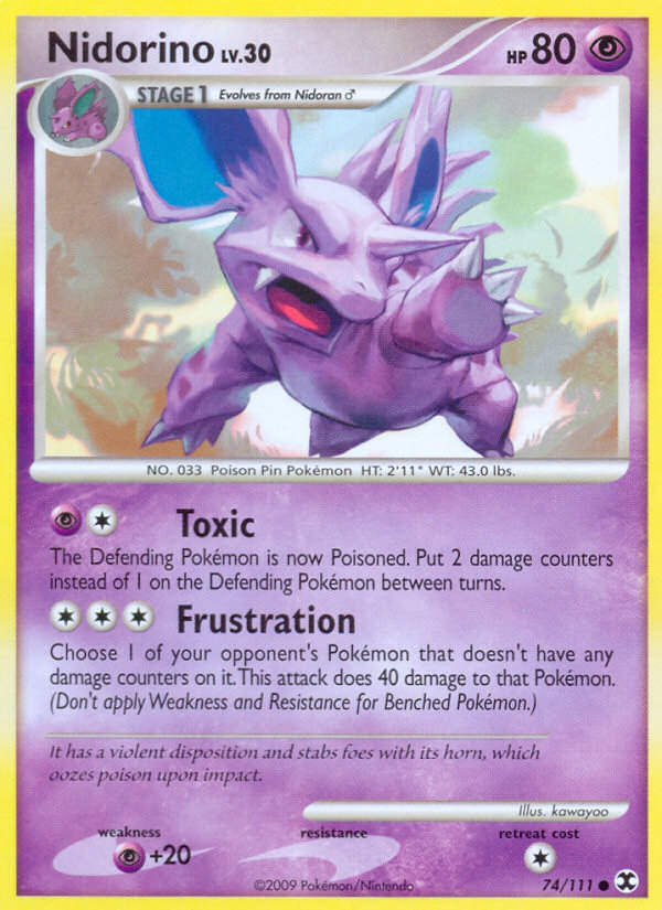 Nidorino (74) [Rising Rivals] Reverse Holofoil - Deck Out Gaming