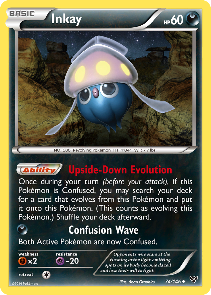 Inkay (74) [XY Base Set] Reverse Holofoil - Deck Out Gaming