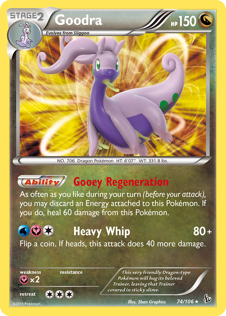 Goodra (74) [XY - Flashfire] Reverse Holofoil - Deck Out Gaming