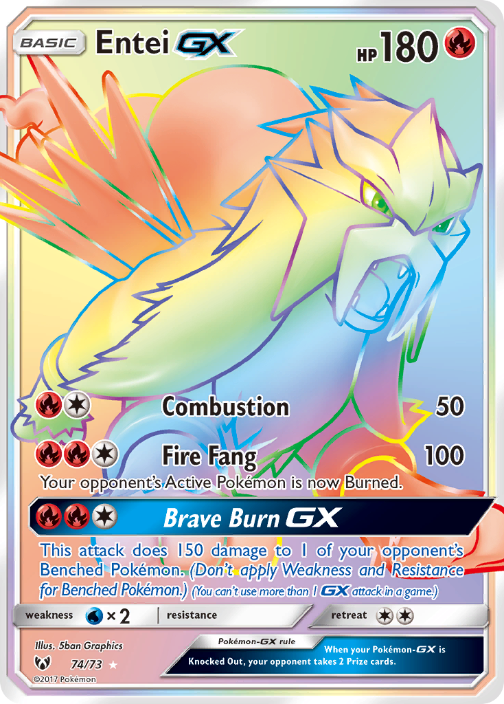 Entei GX (74/73) [Sun & Moon: Shining Legends] - Deck Out Gaming