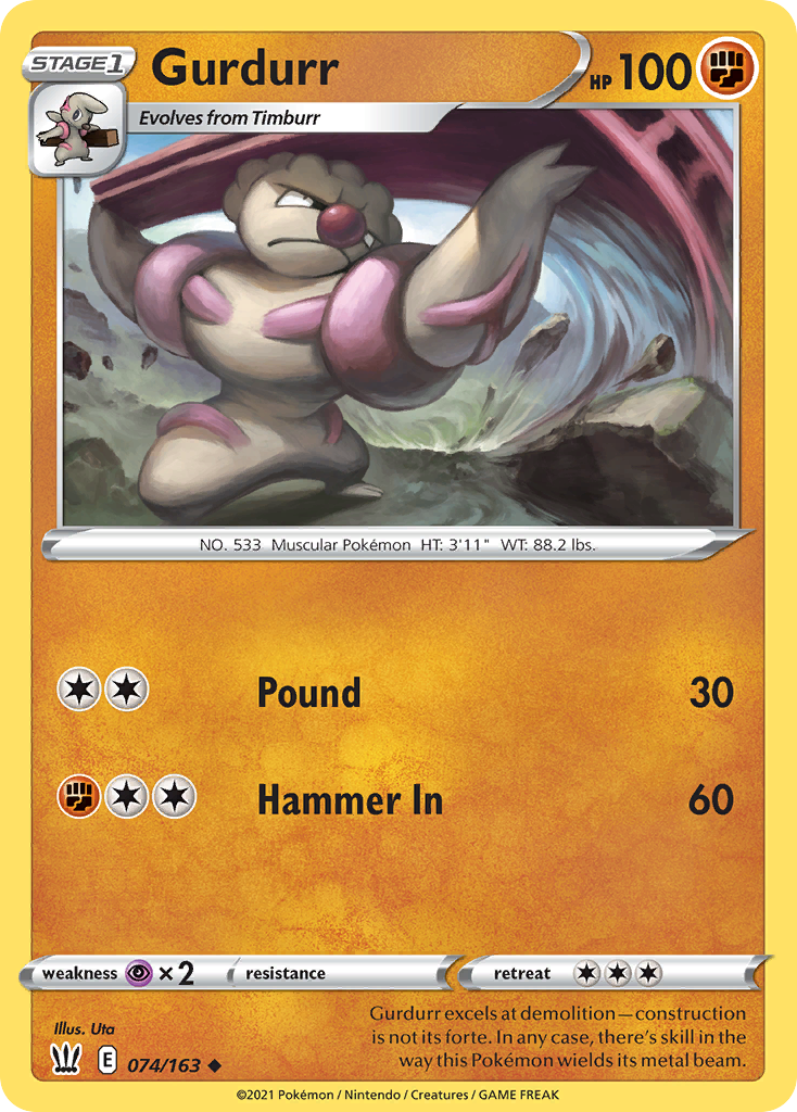 Gurdurr (74) [Battle Styles] Reverse Holofoil - Deck Out Gaming