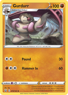 Gurdurr (74) [Battle Styles] Reverse Holofoil - Deck Out Gaming