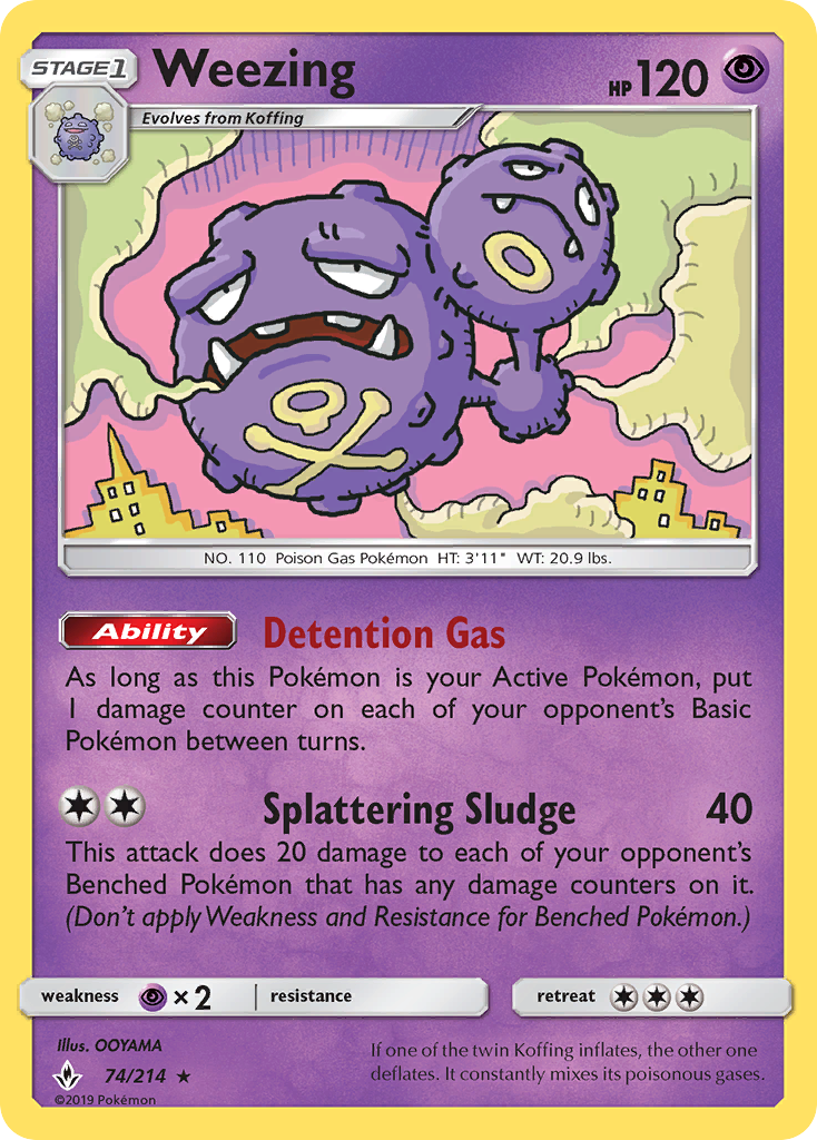 Weezing (74/214) [Sun & Moon: Unbroken Bonds] - Deck Out Gaming