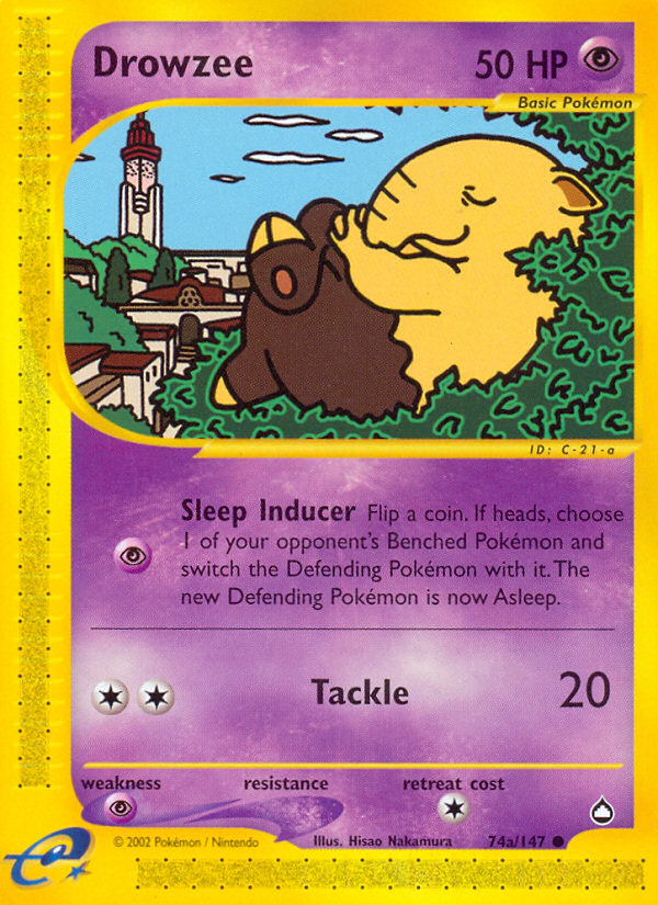 Drowzee (74a/147) [Aquapolis] - Deck Out Gaming