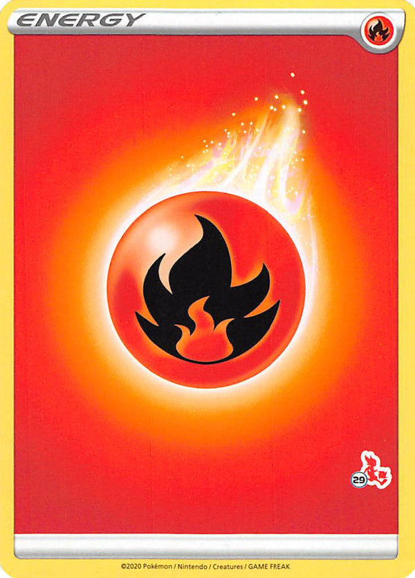 Fire Energy (Cinderace Stamp #29) [Battle Academy 2022] - Deck Out Gaming