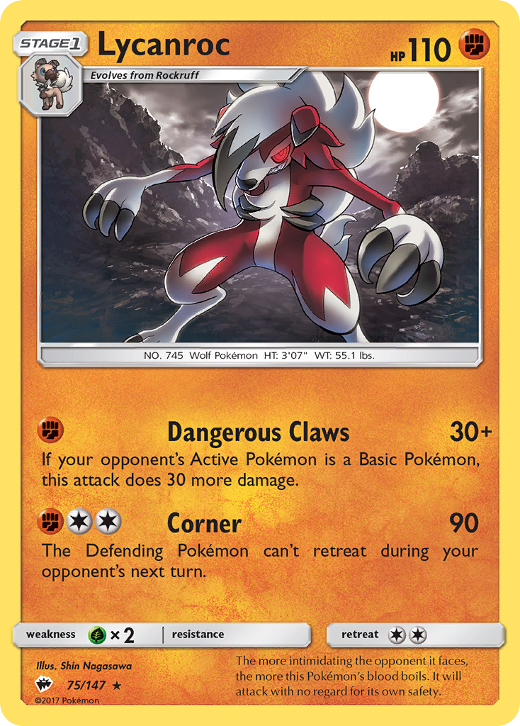 Lycanroc (75) (75) [SM - Burning Shadows] - Deck Out Gaming