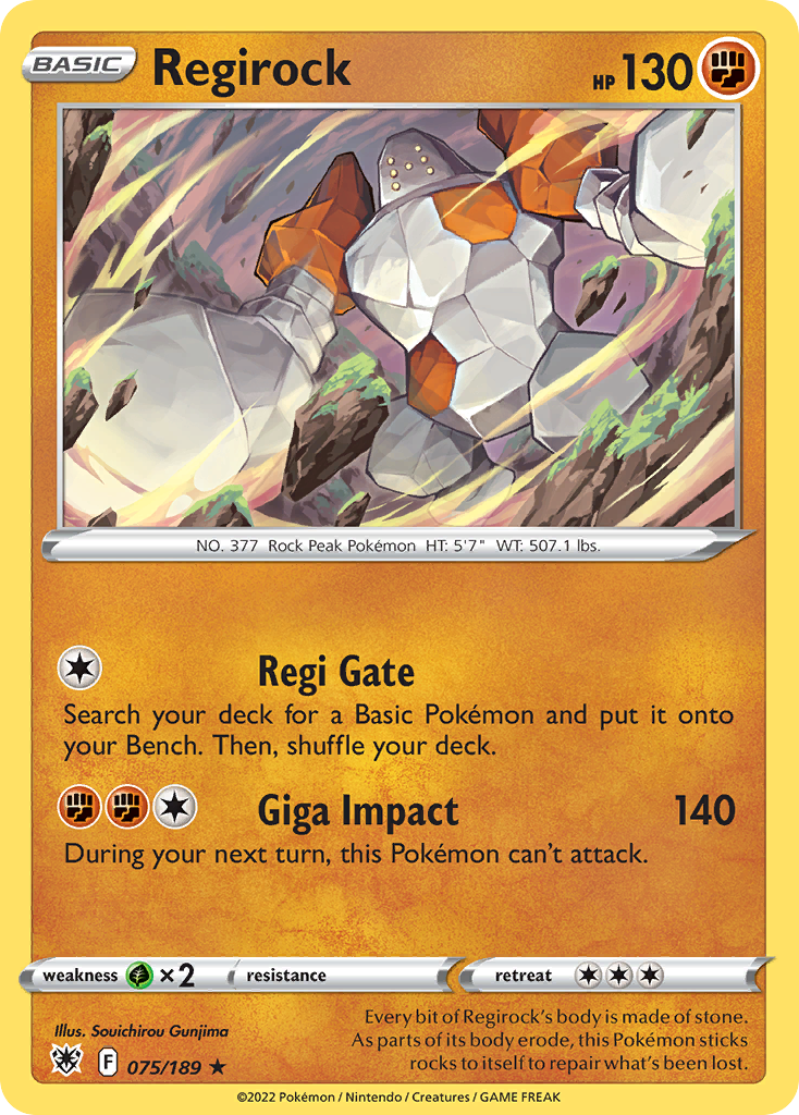 Regirock (075/189) [Sword & Shield: Astral Radiance] - Deck Out Gaming