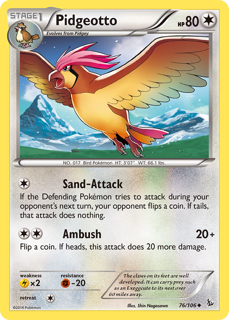 Pidgeotto (76) [XY - Flashfire] - Deck Out Gaming