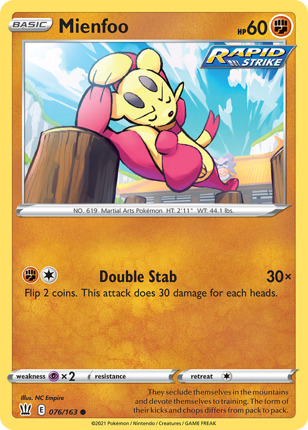 Mienfoo [SWSH05: Battle Styles] - Deck Out Gaming