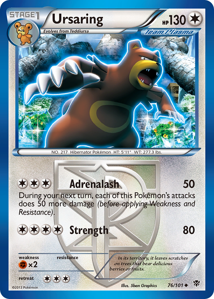 Ursaring (Team Plasma) (76) [Plasma Blast] Reverse Holofoil - Deck Out Gaming