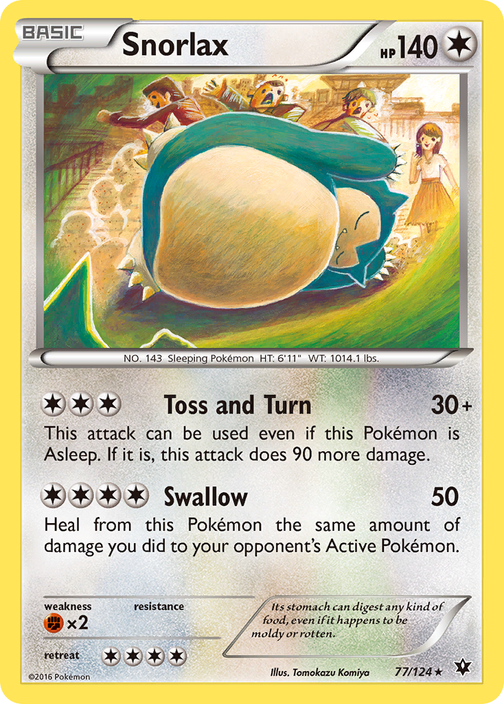 Snorlax (77) [XY - Fates Collide] Reverse Holofoil - Deck Out Gaming