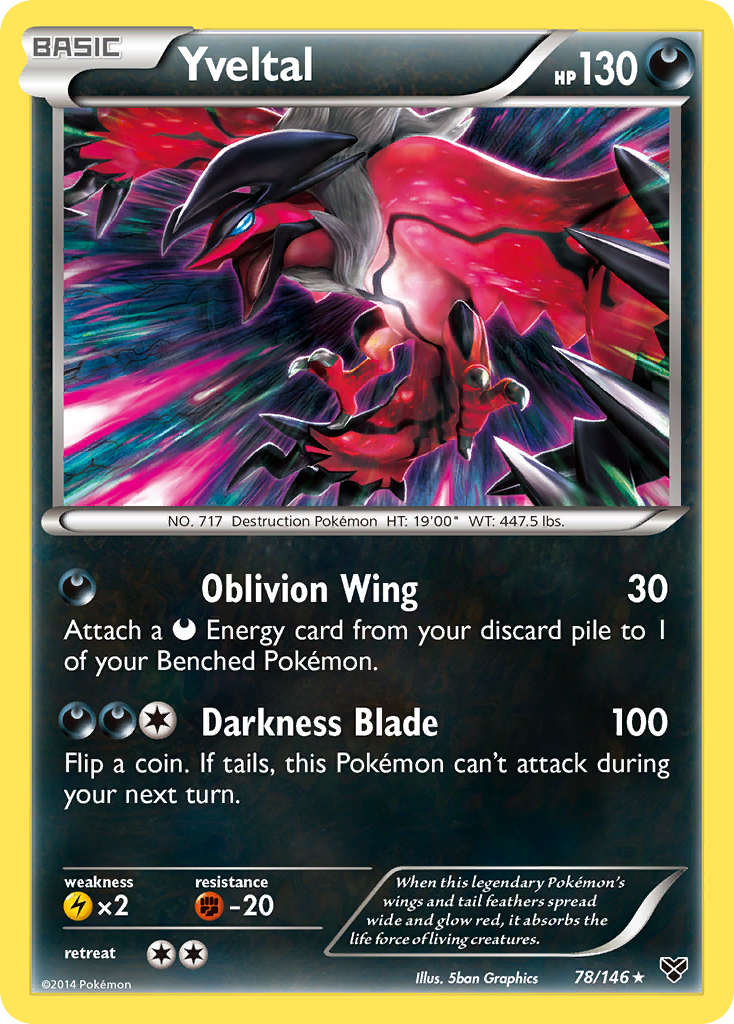 Yveltal (78) [XY Base Set] Reverse Holofoil - Deck Out Gaming