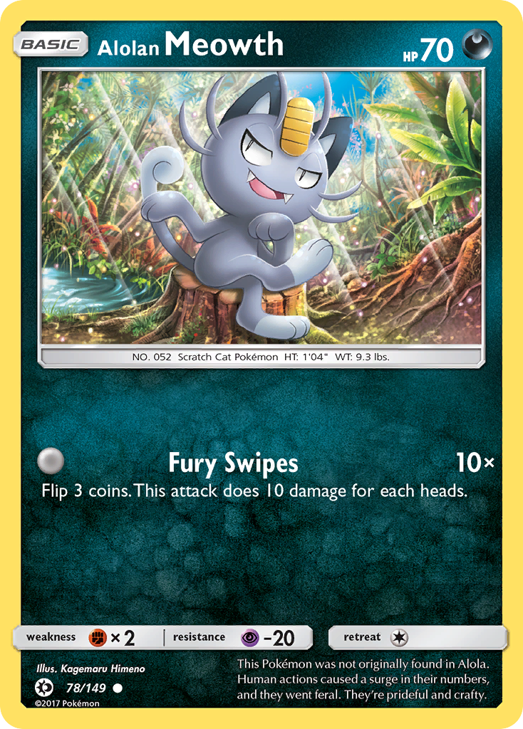 Alolan Meowth (78) [SM Base Set] - Deck Out Gaming