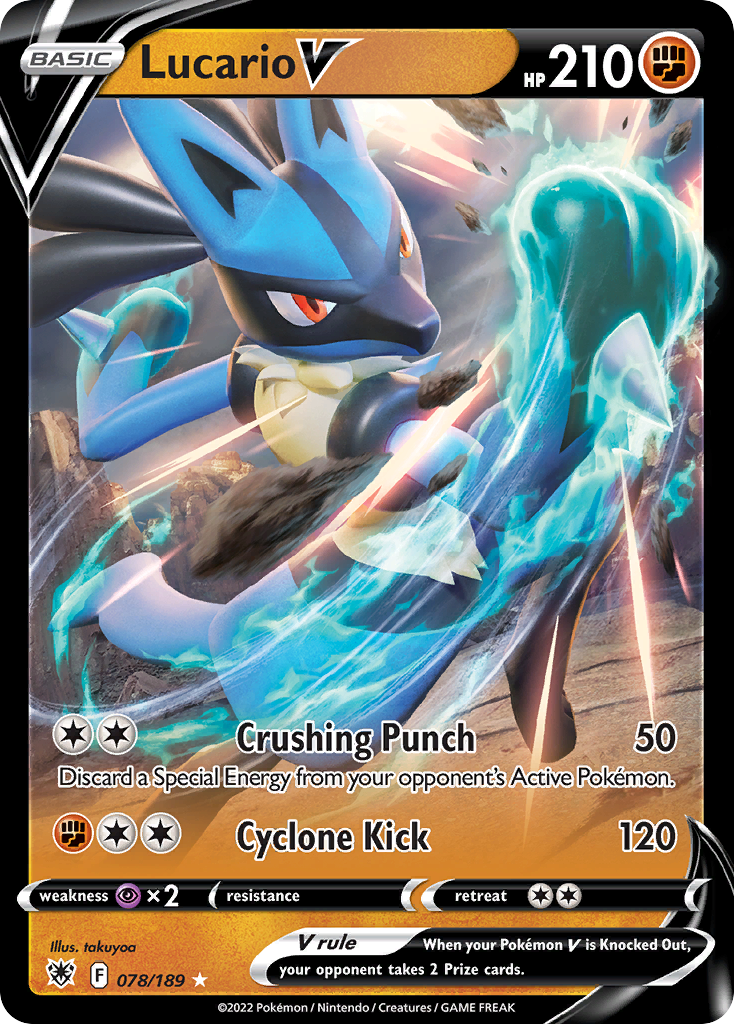 Lucario V (078/189) [Sword & Shield: Astral Radiance] - Deck Out Gaming