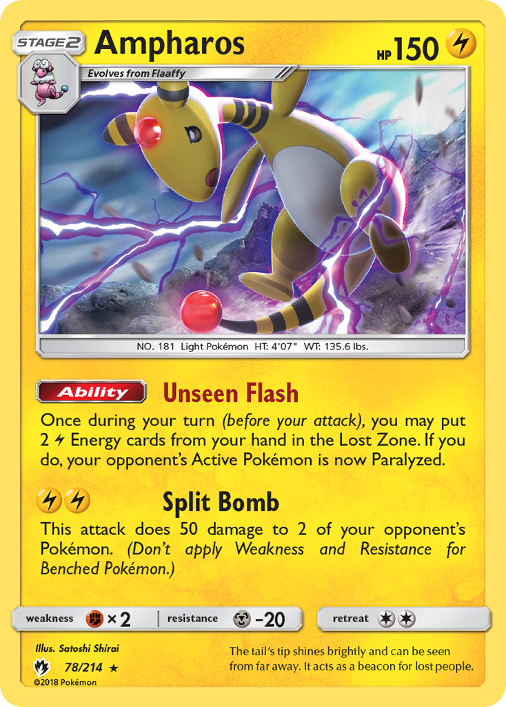 Ampharos (78) [SM - Lost Thunder] Reverse Holofoil - Deck Out Gaming